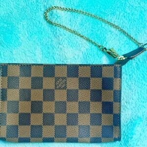 SOLD - Louis Vuitton Damier Ebene Pouch - Authentic